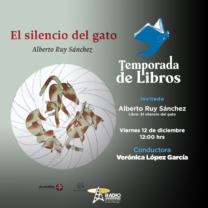 Temporada de Libros - Vi. 12 Dic. 2025 - Alberto Ruy Sánchez Temporada de Libros - Vi. 12 Dic. 2025 - Alberto Ruy Sánchez