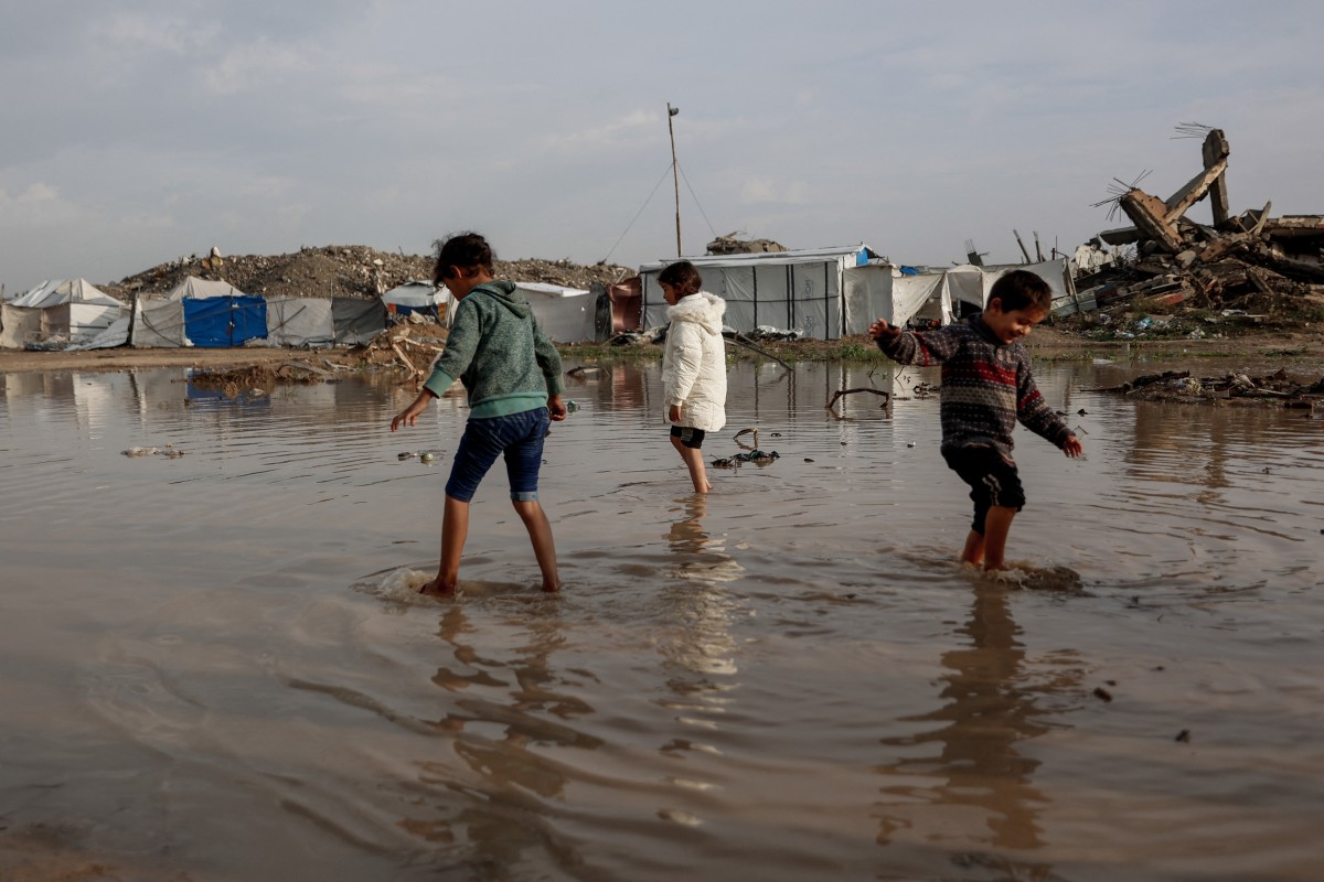 Lluvias torrenciales y vientos potentes se agregan al caos que vive Gaza Lluvias torrenciales y vientos potentes se agregan al caos que vive Gaza