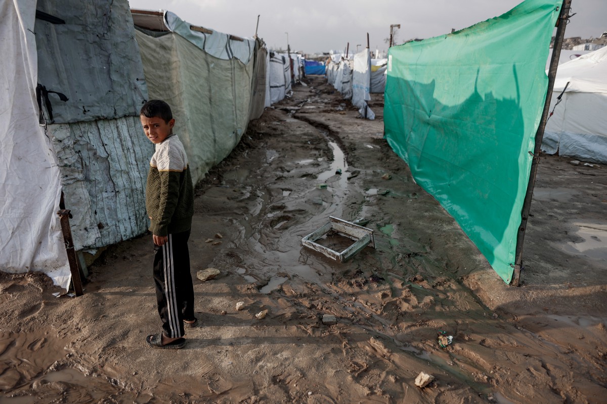 Lluvias torrenciales y vientos potentes se agregan al caos que vive Gaza Lluvias torrenciales y vientos potentes se agregan al caos que vive Gaza