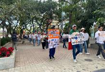 Jóvenes marchan en silencio en Guadalajara contra violencia y reclutamiento forzado