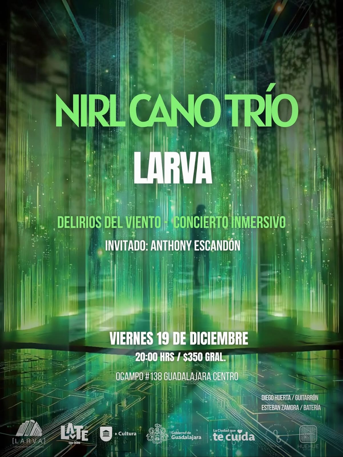 Nirl Cano y los “Delirios del viento”, una experiencia musical e inmersiva que llega al Foro LARVA