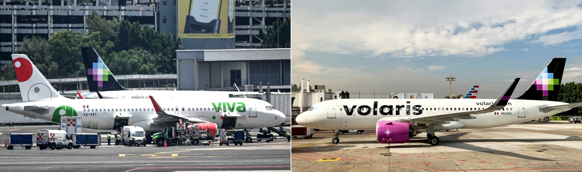 Las aerol&iacute;neas mexicanas de bajo costo Volaris y Viva anuncian su fusi&oacute;n