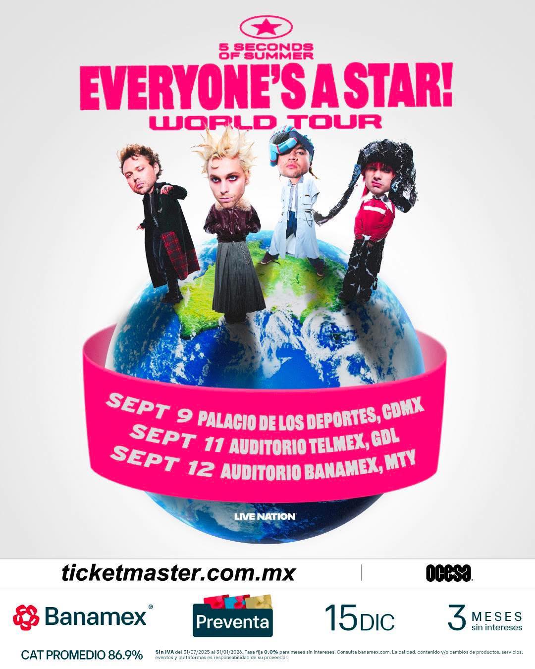 Artistas nacionales e internacionales confirman conciertos en Guadalajara durante 2026