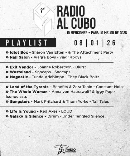 Radio al Cubo - Ju. 08 Ene 2026