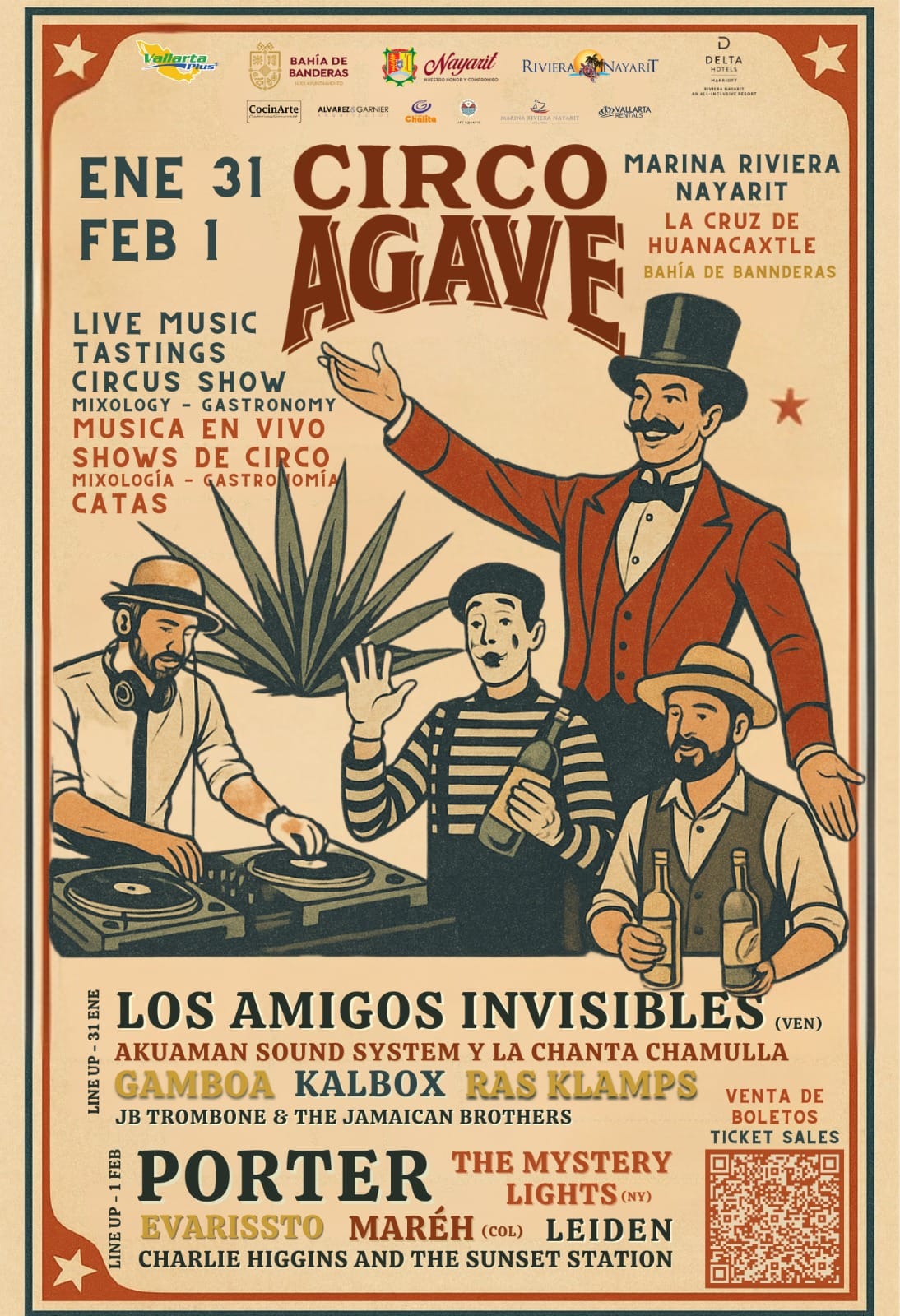 Con las bandas Porter y Los Amigos Invisibles, el festival Circo Agave tendrá su sexta edición Con las bandas Porter y Los Amigos Invisibles, el festival Circo Agave tendrá su sexta edición