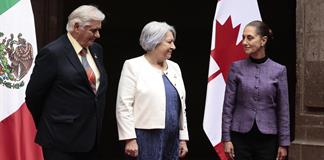 Sheinbaum recibe a la gobernadora general de Canad&aacute;, Mary Simon