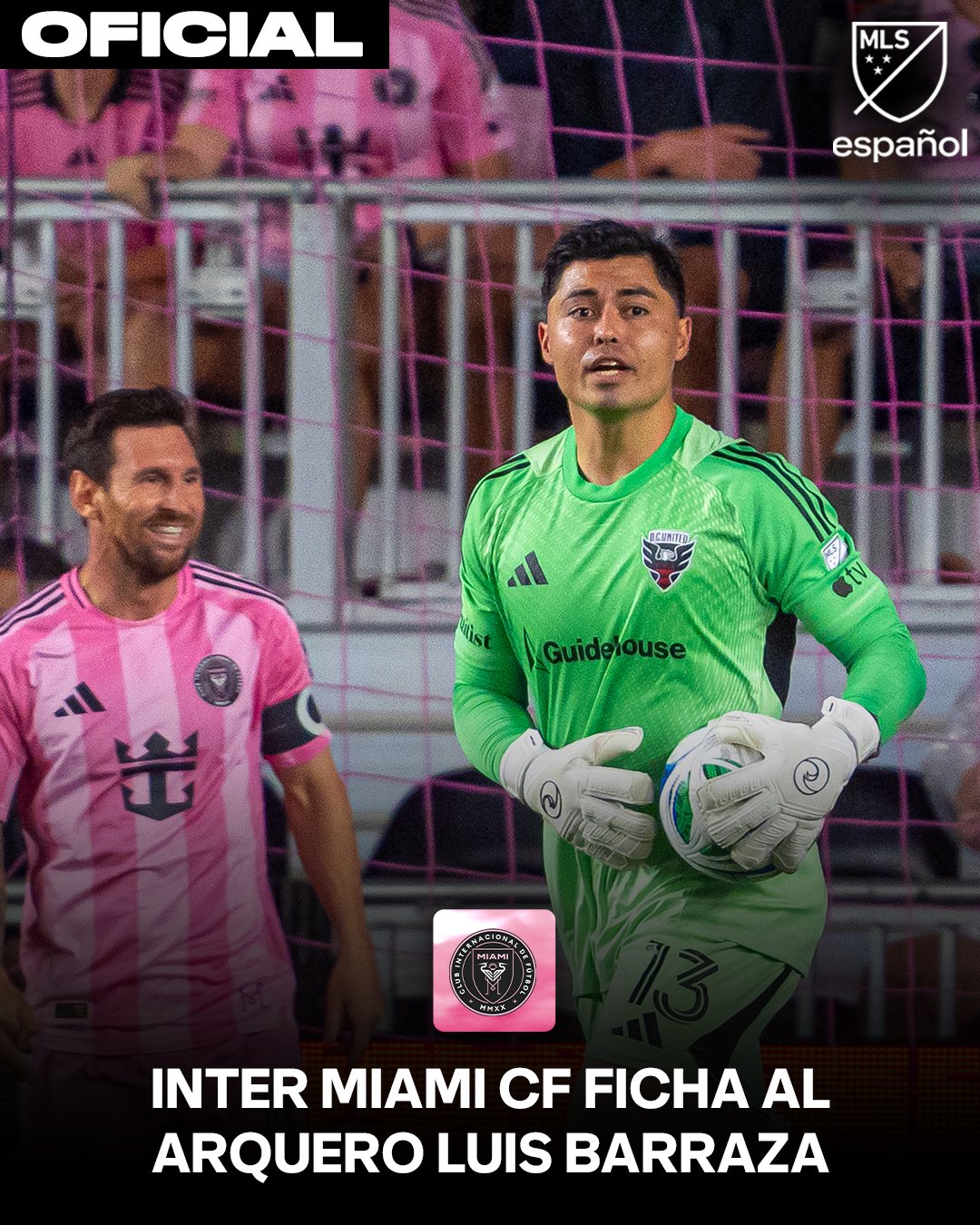 El Inter Miami ficha al mexicoestadounidense Luis Barraza para la portería