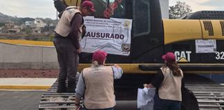 Clausura Tonal&aacute; obras de urbanizaci&oacute;n en el &aacute;rea natural El Calabozo