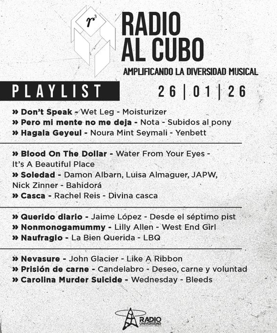 Radio al Cubo - Lu. 26 Ene 2026 episode artwork