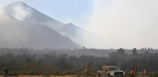 Brigadas y bomberos de Argentina y Chile combaten incendios en zonas protegidas