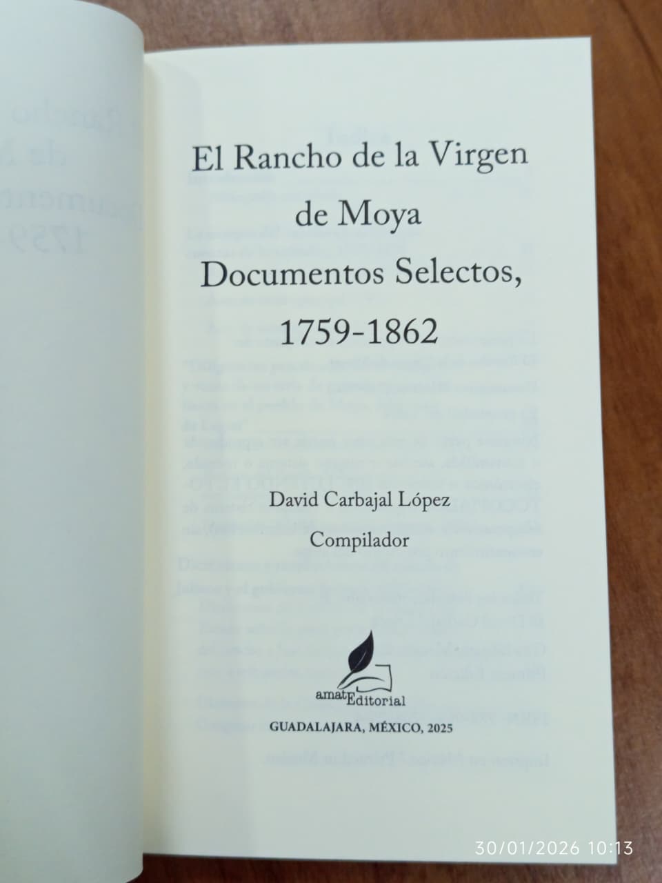 “La cultura importa”: El Dr. David Carbajal publica y distribuye gratuitamente documentos inéditos del pueblo de Moya.
