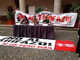 Conforman la Asamblea Popular contra el Tarifazo y convocan a marcha a Casa Jalisco