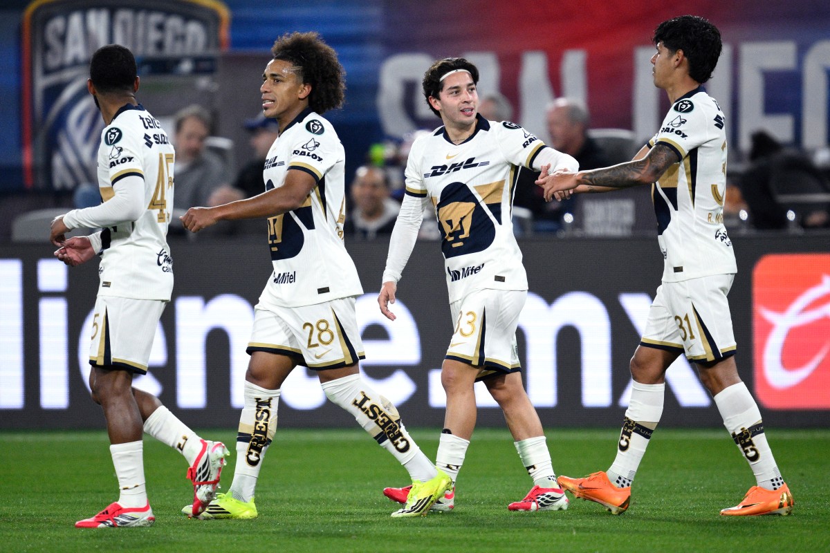 Pumas se hunde ante San Diego y América y Tigres resisten en inicio de Concachampions