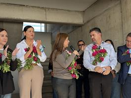 Rectora Karla Planter inaugura edificio en Preparatoria de Tuxpan
