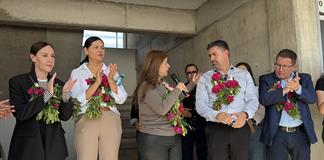 Rectora Karla Planter inaugura edificio en Preparatoria de Tuxpan