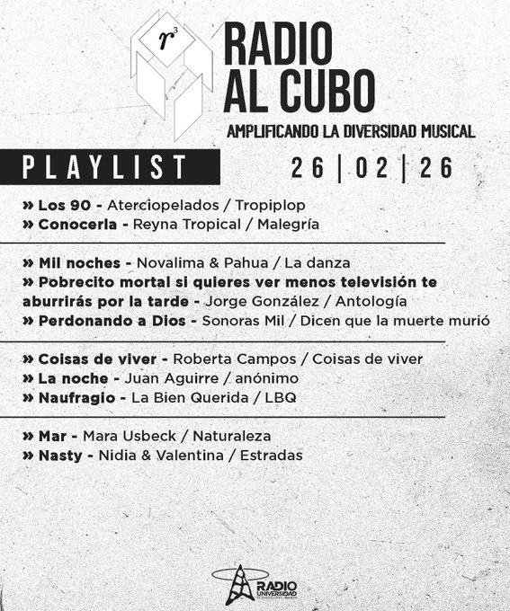 Radio al Cubo - Ju. 26 Feb 2026 episode artwork