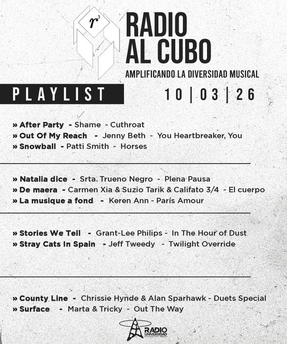 Radio al Cubo - Ma. 10 Mar 2026 episode artwork