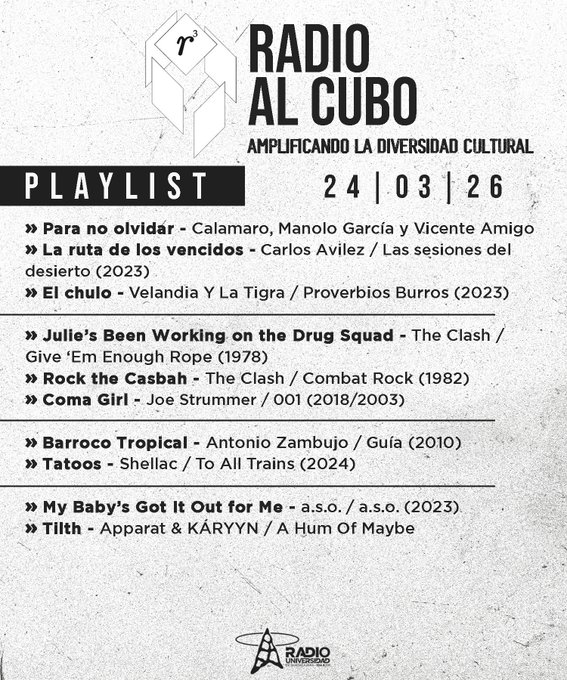 Radio al Cubo - Ma. 24 Mar 2026 episode artwork