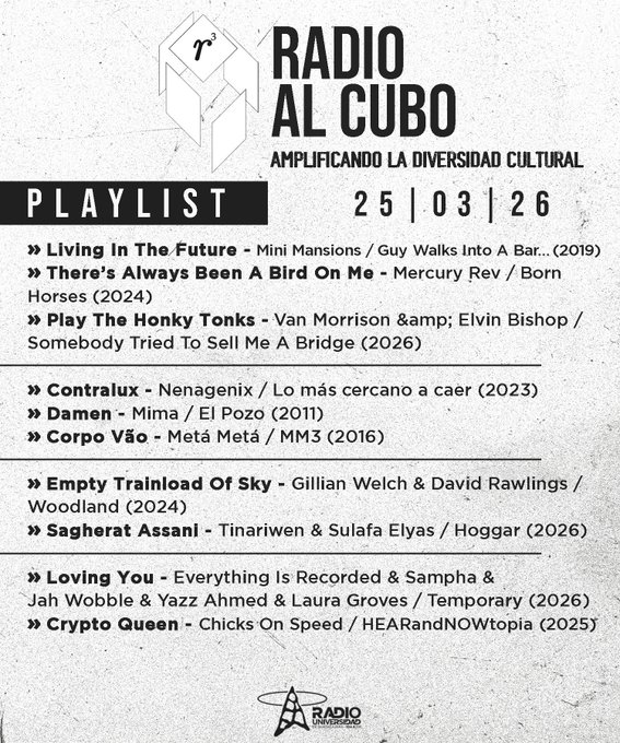 Radio al Cubo - Mi. 25 Mar 2026 episode artwork