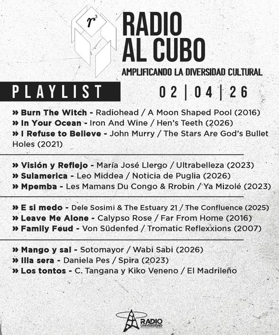 Radio al Cubo - Ju. 02 Abr 2026 episode artwork