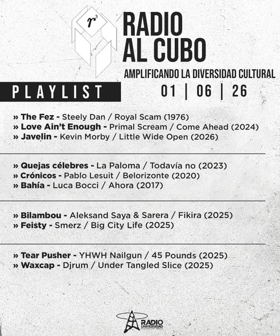 Radio al Cubo - Lu. 01 Jun 2026 episode artwork