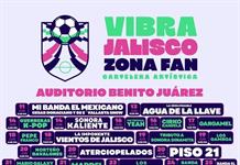 Anuncian cartelera de Vibra Jalisco Zona Fan para el Mundial 2026