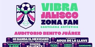 Anuncian cartelera de Vibra Jalisco Zona Fan para el Mundial 2026