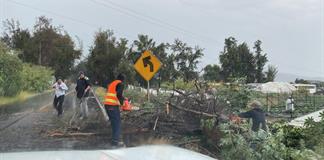 Primeras lluvias provocan inundaciones y asentamientos en Ciudad Guzm&aacute;n