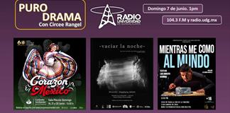 Vaciar la noche. Ballet folcl&oacute;rico UdeG. Mientras me como al mundo. Puro Drama 7 junio 2026