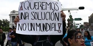 Sheinbaum califica de provocación las protestas de maestros antes del Mundial en México Sheinbaum califica de provocación las protestas de maestros antes del Mundial en México