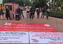 Realizan marcha en apoyo de la CNTE en el Centro de Guadalajara Realizan marcha en apoyo de la CNTE en el Centro de Guadalajara