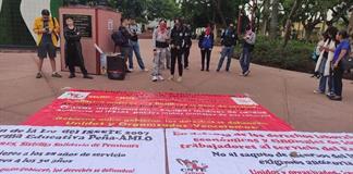 Realizan marcha en apoyo de la CNTE en el Centro de Guadalajara Realizan marcha en apoyo de la CNTE en el Centro de Guadalajara