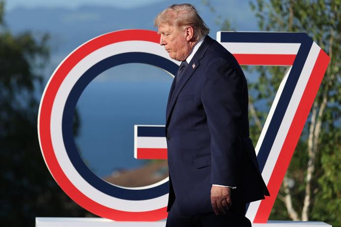 Trump aterriza en el G7 tras acuerdo con Irán y con la mirada en Ucrania Trump aterriza en el G7 tras acuerdo con Irán y con la mirada en Ucrania