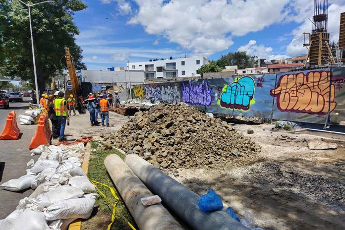 Megasocavón en López Mateos es el segundo en ese punto en menos de 5 meses Megasocavón en López Mateos es el segundo en ese punto en menos de 5 meses