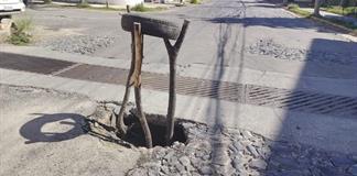 Socavón reincidente en Loma Bonita exhibe fallas en las obras del SIAPA Socavón reincidente en Loma Bonita exhibe fallas en las obras del SIAPA