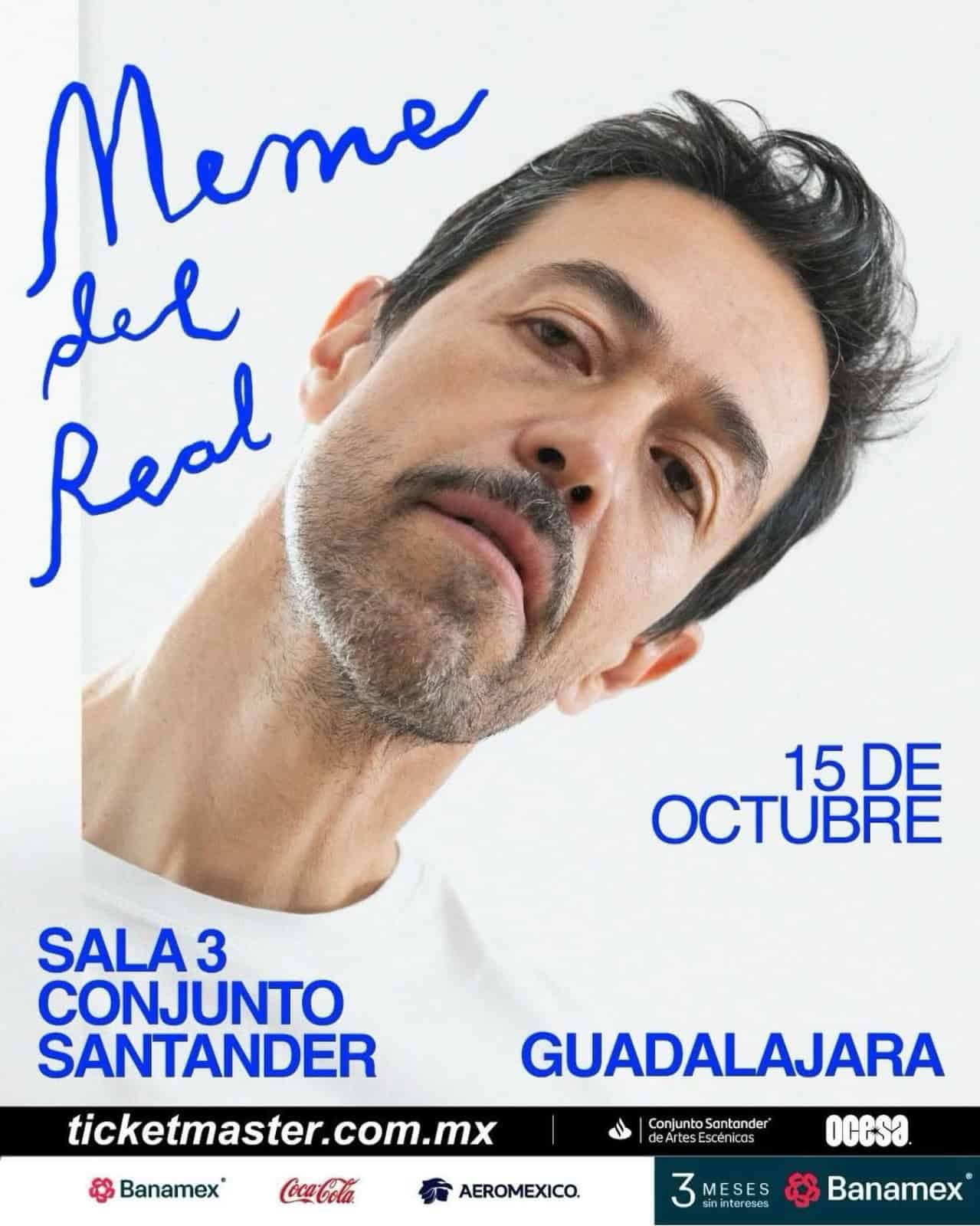Meme del Real presentará su proyecto solista en el Conjunto Santander Meme del Real presentará su proyecto solista en el Conjunto Santander