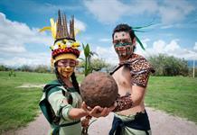 Exhiben el ceremonial juego de pelota en el Centro Interpretativo Guachimontones
