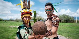 Exhiben el ceremonial juego de pelota en el Centro Interpretativo Guachimontones