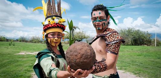 Exhiben el ceremonial juego de pelota en el Centro Interpretativo Guachimontones