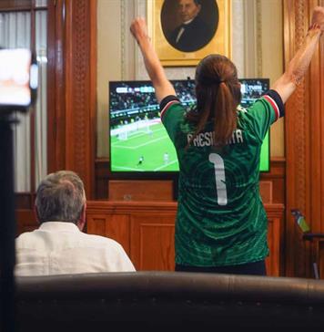 Sheinbaum destaca la felicidad que da al pueblo de M&eacute;xico el triunfo de su selecci&oacute;n