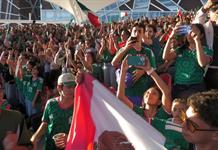 Más de ocho mil personas celebran en el CCU el histórico triunfo de México sobre Corea Más de ocho mil personas celebran en el CCU el histórico triunfo de México sobre Corea