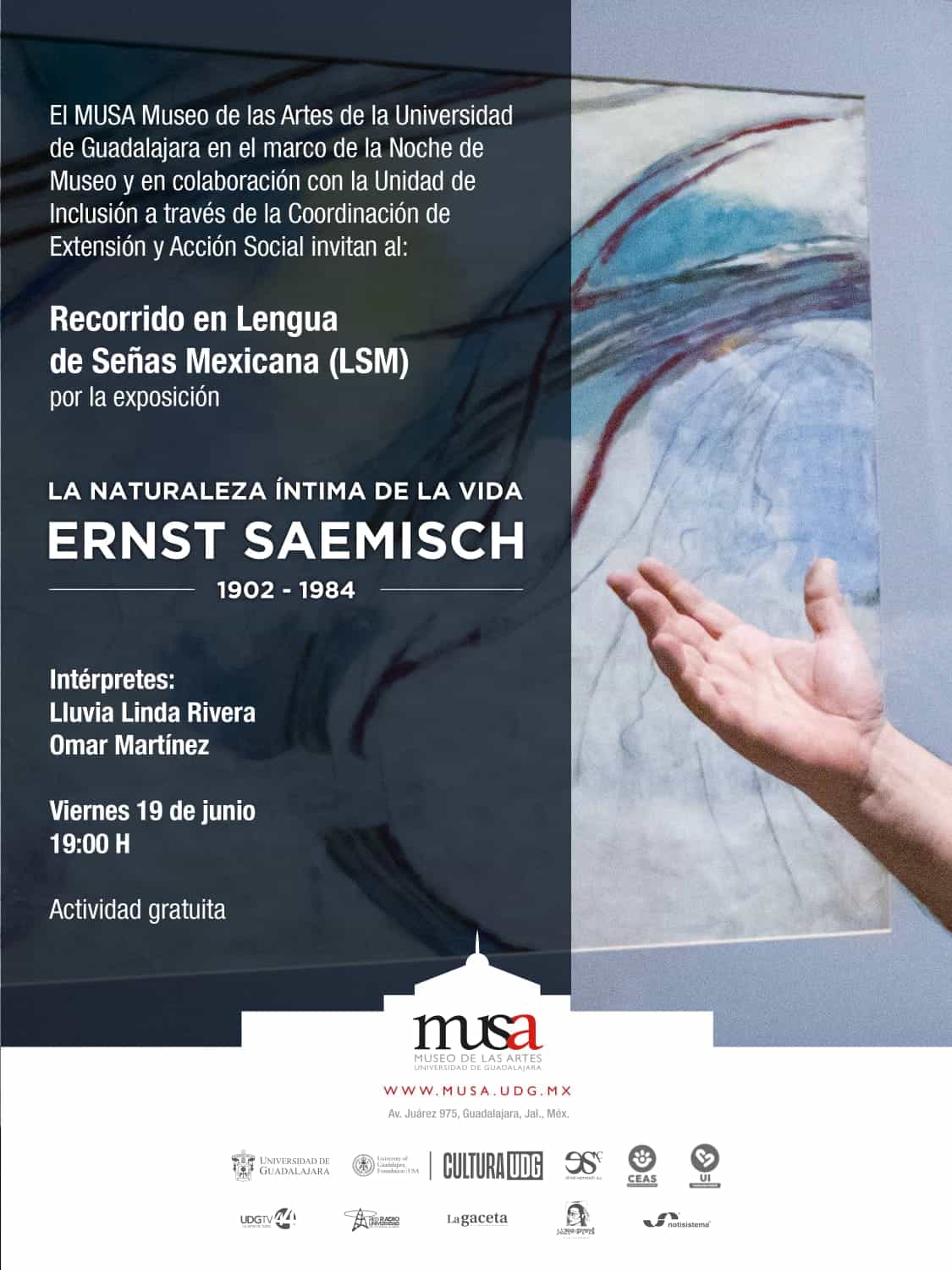 MUSA prepara la noche de museo y recorrido inclusivo por sus exposiciones activas MUSA prepara la noche de museo y recorrido inclusivo por sus exposiciones activas