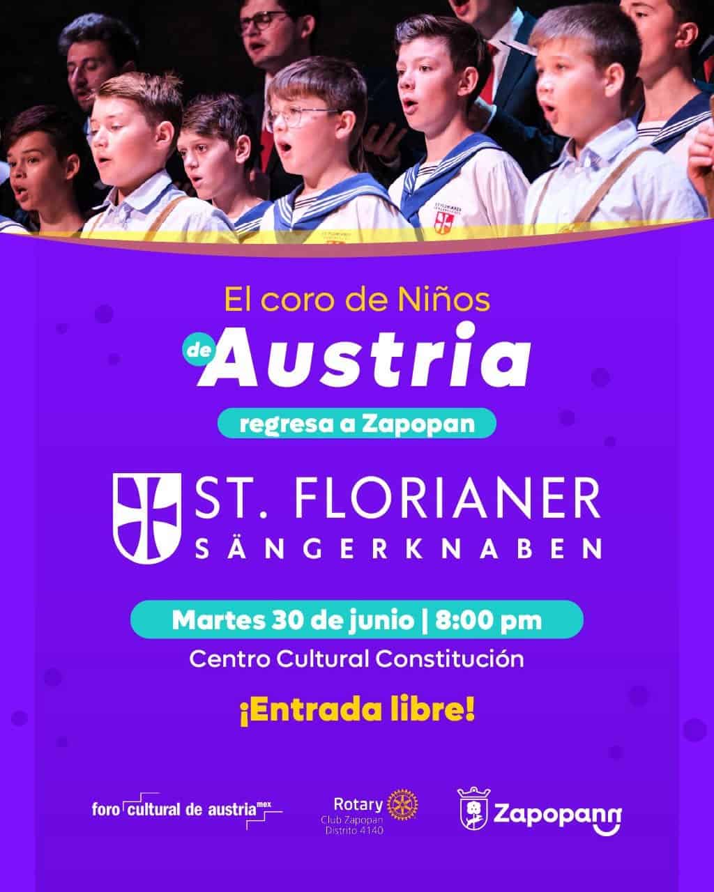 El coro de los Niños Cantores de San Florián regresa a Zapopan con concierto gratuito