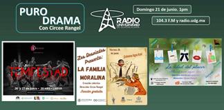 La edad del placer. Tempestad. La familia moralina. Puro Drama 21 junio 2026