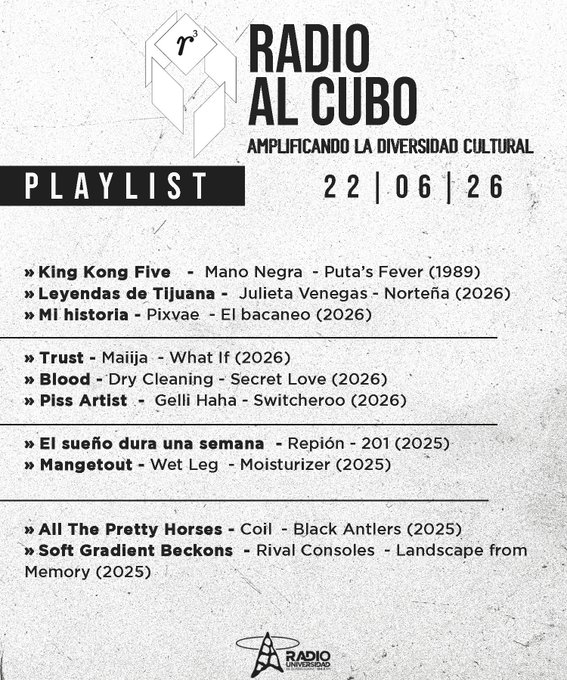 Radio al Cubo - Lu. 22 Jun 2026 episode artwork
