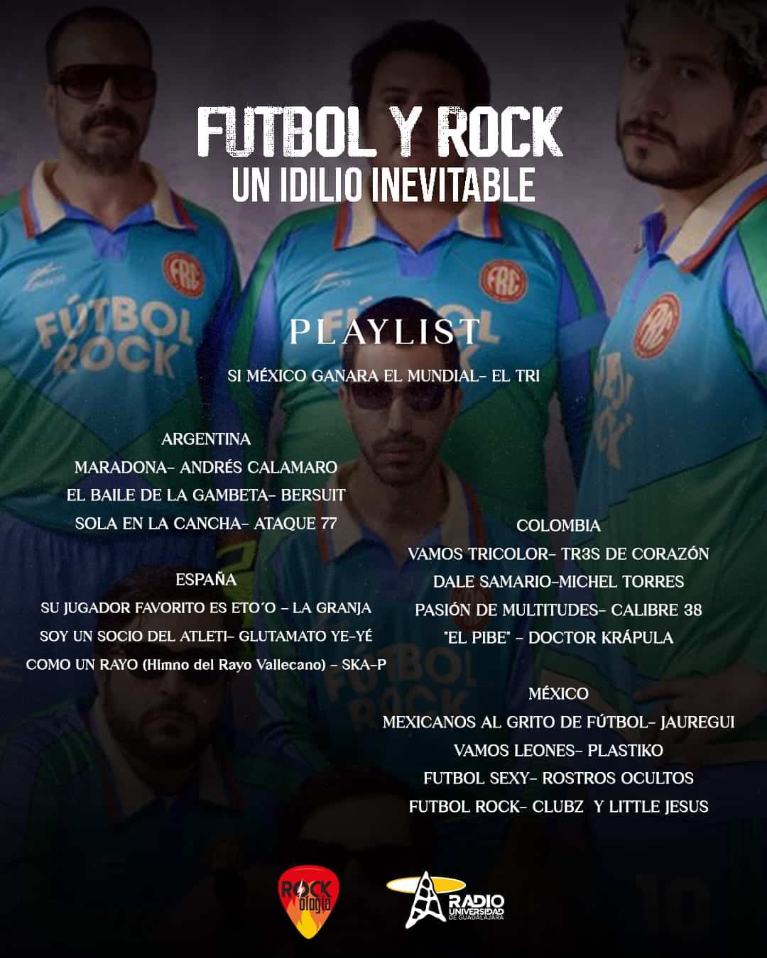 Rockologia - Ma. 23 Jun 2026 - FUTBOL Y ROCK Rockologia - Ma. 23 Jun 2026 - FUTBOL Y ROCK