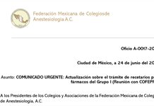 Anestesiólogos alzan la voz y exigen a Cofepris retirar cobro a recetas vs dolor