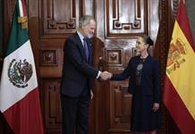 Claudia Sheinbaum recibe al rey Felipe VI en Palacio Nacional de Ciudad de México