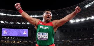 Uziel Mu&ntilde;oz mejora marca en lanzamiento de peso en Zagreb