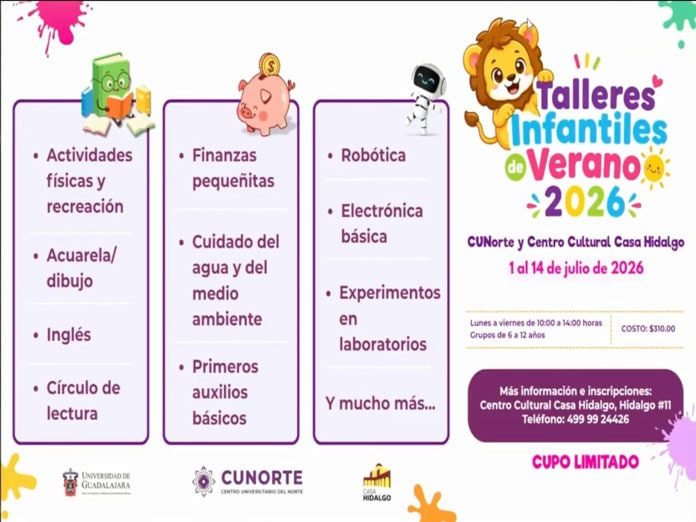 La UdeG invita a niños a vivir un verano entre ciencia y creatividad